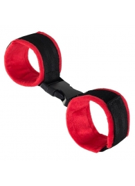 Красно-черные велюровые оковы Anonymo - ToyFa - купить с доставкой в Уссурийске