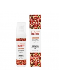 Разогревающее массажное масло  с ароматом клубники Gourmet Strawberry - 50 мл. - Exsens - купить с доставкой в Уссурийске