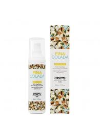 Разогревающее массажное масло с ароматом пина колада Gourmet Pina Colada - 50 мл. - Exsens - купить с доставкой в Уссурийске