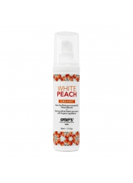 Разогревающее массажное масло Gourmet White Peach Organic с органическими ингредиентами - 50 мл. - Exsens - купить с доставкой в Уссурийске