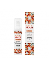 Разогревающее массажное масло Gourmet White Peach Organic с органическими ингредиентами - 50 мл. - Exsens - купить с доставкой в Уссурийске