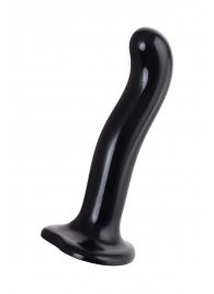 Черный стимулятор для пар P G-Spot Dildo Size M - 18 см. - Strap-on-me - в Уссурийске купить с доставкой