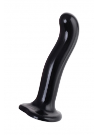 Черный стимулятор для пар P G-Spot Dildo Size L - 19 см. - Strap-on-me - в Уссурийске купить с доставкой