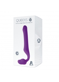 Лиловый безремневой страпон Queens M - Adrien Lastic - купить с доставкой в Уссурийске