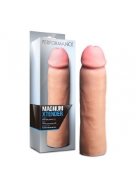 Телесная фаллическая насадка на пенис Magnum Xtender - 23 см. - Blush Novelties - в Уссурийске купить с доставкой