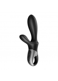 Черный анальный вибратор Heat Climax+ с функцией нагрева - 20,6 см. - Satisfyer - в Уссурийске купить с доставкой
