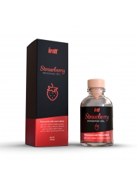 Массажный гель с ароматом клубники Strawberry - 30 мл. - INTT - купить с доставкой в Уссурийске