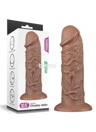 Коричневый фаллоимитатор Cubby dildo - 26,6 см. - Lovetoy в Уссурийске Коричневый фаллоимитатор Cubby dildo - 26,6 см. - Lovetoy