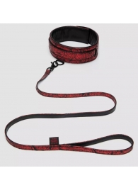 Стильный ошейник с поводком Reversible Faux Leather Collar and Lead - Fifty Shades of Grey - купить с доставкой в Уссурийске