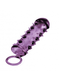 Закрытая фиолетовая насадка с пупырышками SAMURAI PENIS SLEEVE PURPLE - 14,5 см. - NMC - в Уссурийске купить с доставкой