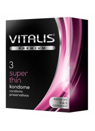Ультратонкие презервативы VITALIS PREMIUM super thin - 3 шт. - Vitalis - купить с доставкой в Уссурийске