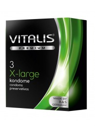 Презервативы увеличенного размера VITALIS PREMIUM x-large - 3 шт. - Vitalis - купить с доставкой в Уссурийске