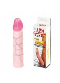 Удлиняющая насадка на пенис Deep Love - 21,5 см. - Baile - в Уссурийске купить с доставкой
