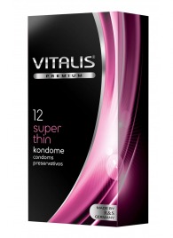 Ультратонкие презервативы VITALIS PREMIUM super thin - 12 шт. - Vitalis - купить с доставкой в Уссурийске