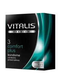Контурные презервативы VITALIS PREMIUM comfort plus - 3 шт. - Vitalis - купить с доставкой в Уссурийске