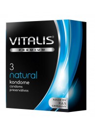Классические презервативы VITALIS PREMIUM natural - 3 шт. - Vitalis - купить с доставкой в Уссурийске