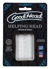Прозрачный мастурбатор HELPING HEAD - Doc Johnson - в Уссурийске купить с доставкой