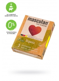 Экологически чистые презервативы Masculan Organic - 3 шт. - Masculan - купить с доставкой в Уссурийске