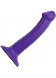 Фиолетовый фаллоимитатор-насадка Strap-On-Me Dildo Dual Density size M - 18 см. - Strap-on-me - купить с доставкой в Уссурийске