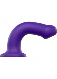 Фиолетовый фаллоимитатор-насадка Strap-On-Me Dildo Dual Density size L - 19 см. - Strap-on-me - купить с доставкой в Уссурийске