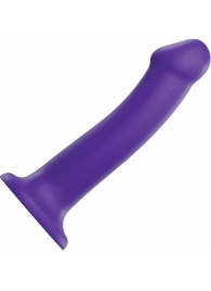 Фиолетовый фаллоимитатор-насадка Strap-On-Me Dildo Dual Density size L - 19 см. - Strap-on-me - купить с доставкой в Уссурийске