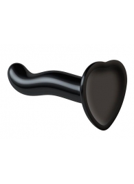 Черный фаллоимитатор-насадка Strap-On-Me P G spot Dildo size S - 16,4 см. - Strap-on-me - купить с доставкой в Уссурийске