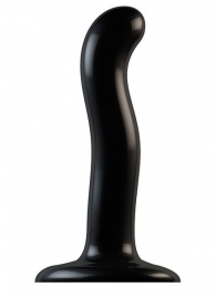 Черный фаллоимитатор-насадка Strap-On-Me P G spot Dildo size S - 16,4 см. - Strap-on-me - купить с доставкой в Уссурийске
