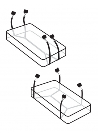 Фиксаторы для кровати WRAPAROUND MATTRESS RESTRAIN - Pipedream - купить с доставкой в Уссурийске