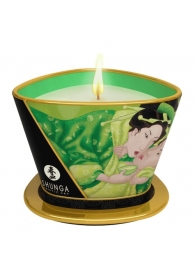 Массажная свеча Exotic Green Tea с ароматом зелёного чая - 170 мл. - Shunga - купить с доставкой в Уссурийске