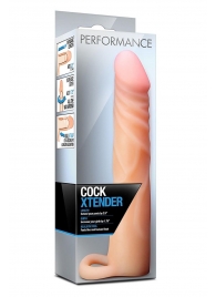 Телесная насадка на пенис Cock Xtender - 17,7 см. - Blush Novelties - в Уссурийске купить с доставкой