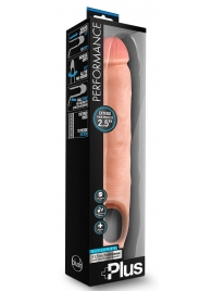 Телесная насадка-удлинитель 11.5 Inch Silicone Cock Sheath Penis Extender - 29,2 см. - Blush Novelties - в Уссурийске купить с доставкой