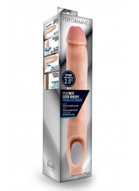 Телесная насадка на пенис 11.5 Inch Cock Sheath Penis Extender - 29,2 см. - Blush Novelties - в Уссурийске купить с доставкой