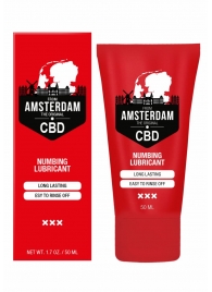 Пролонгирующий лубрикант Numbing CBD from Amsterdam - 50 мл. - Shots Media BV - купить с доставкой в Уссурийске