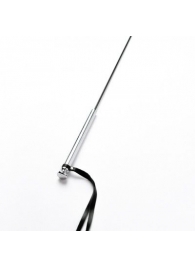 Черный кожаный стек с гладкой ручкой - 55 см. - Crazy Handmade - купить с доставкой в Уссурийске Черный кожаный стек с гладкой ручкой - 55 см. - Crazy Handmade - купить с доставкой в Уссурийске