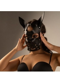 Черная маска  Собака  с ушками - Crazy Handmade - купить с доставкой в Уссурийске