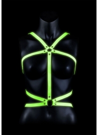 Портупея Body Harness с неоновым эффектом - размер L-XL - Shots Media BV - купить с доставкой в Уссурийске