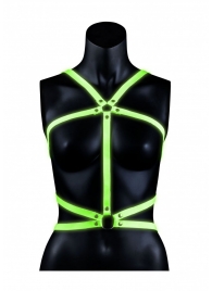 Портупея Body Harness с неоновым эффектом - размер S-M - Shots Media BV - купить с доставкой в Уссурийске
