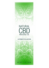 Массажное масло Natural CBD Massage Oil - 50 мл. - Shots Media BV - купить с доставкой в Уссурийске