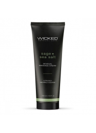 Массажный легкий крем WICKED Sage plus Sea Salt - 120 мл. - Wicked - купить с доставкой в Уссурийске