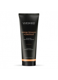 Массажный легкий крем WICKED Orange Blossom plus Patchouli - 120 мл. - Wicked - купить с доставкой в Уссурийске