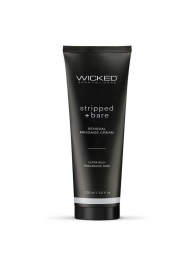 Массажный легкий крем WICKED Stripped plus Bare - 120 мл. - Wicked - купить с доставкой в Уссурийске