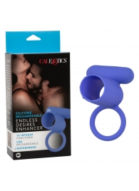 Синее эрекционное виброкольцо Silicone Rechargeable Endless Desires Enhancer - California Exotic Novelties - в Уссурийске купить с доставкой