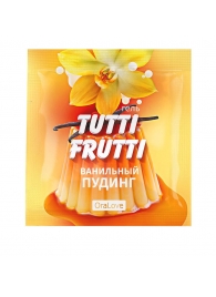 Пробник гель-смазки Tutti-frutti со вкусом ванильного пудинга - 4 гр. - Биоритм - купить с доставкой в Уссурийске