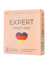 Ароматизированные презервативы EXPERT Fruit Mix - 3 шт. - Expert - купить с доставкой в Уссурийске