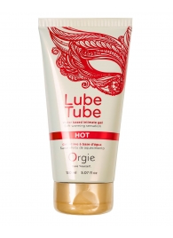 Интимный гель на водной основе Lube Tube Hot с разогревающим эффектом - 150 мл. - ORGIE - купить с доставкой в Уссурийске