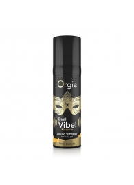 Съедобный гель Dual Vibe Pina Colada с эффектом вибрации и вкусом коктейля пина колада - 15 мл. - ORGIE - купить с доставкой в Уссурийске