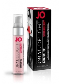 Клубничный лубрикант для оральных ласк Oral Delight Strawberry Sensation - 30 мл. - System JO - купить с доставкой в Уссурийске