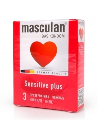 Презервативы Masculan Sensitive plus - 3 шт. - Masculan - купить с доставкой в Уссурийске