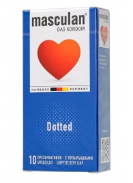 Презервативы с пупырышками Masculan Dotted - 10 шт. - Masculan - купить с доставкой в Уссурийске