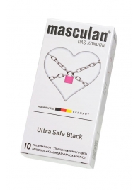 Ультрапрочные презервативы Masculan Ultra Safe Black - 10 шт. - Masculan - купить с доставкой в Уссурийске